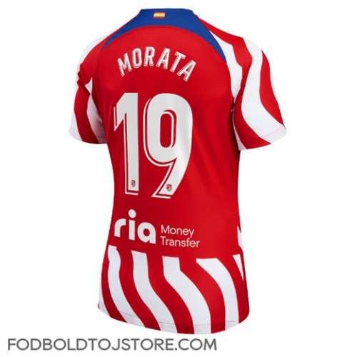 Atletico Madrid Alvaro Morata #19 Hjemmebanetrøje Dame 2022-23 Kortærmet